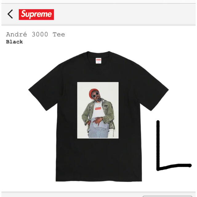 supreme andre 3000 tee Lサイズ supreme andre 3000 tee Lサイズ