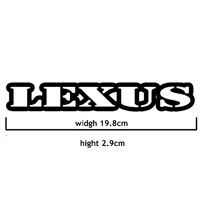 ＜01＞ カッティングシート　LEXUS　レクサス　２枚セット　ステッカー 自動車/バイクの自動車(その他)の商品写真