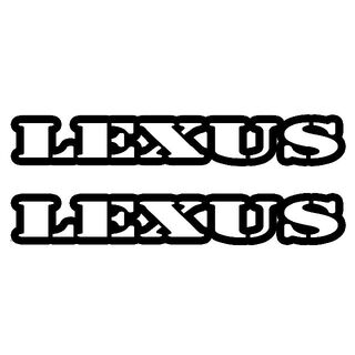 ＜01＞ カッティングシート　LEXUS　レクサス　２枚セット　ステッカー(その他)