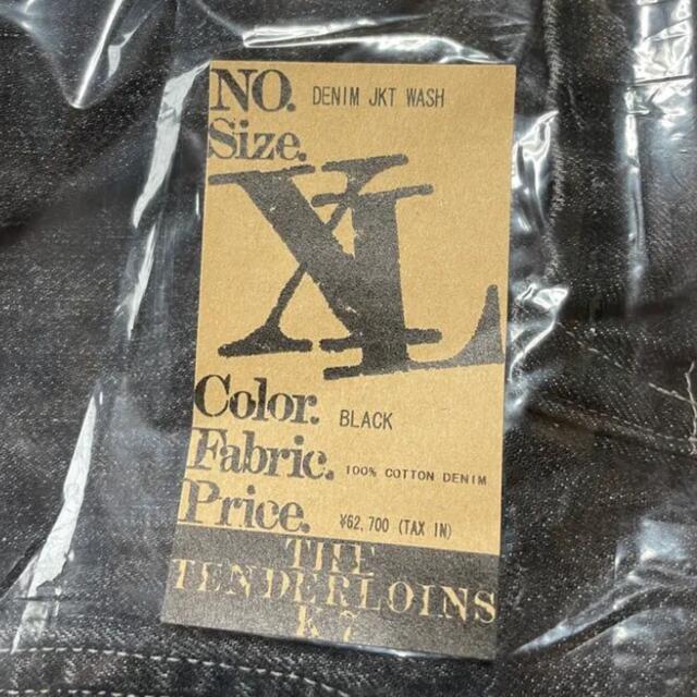 TENDERLOIN(テンダーロイン)のTENDERLOIN DENIM JKT WASH BLACK XL メンズのジャケット/アウター(Gジャン/デニムジャケット)の商品写真