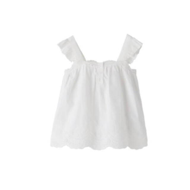 ZARA KIDS(ザラキッズ)の【ZARA KIDS】エンブロイダリーポプリンキャミソール キッズ/ベビー/マタニティのキッズ服女の子用(90cm~)(ブラウス)の商品写真