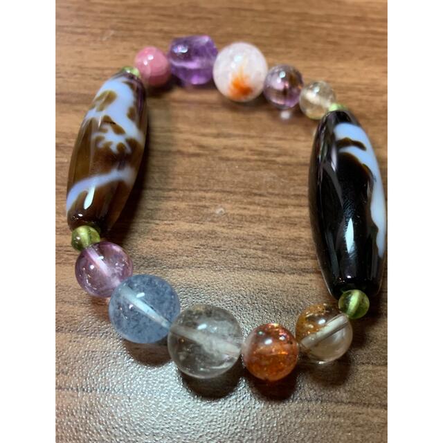 珍品&朱砂入り 龍神天珠と観音天珠のブレスレット 4