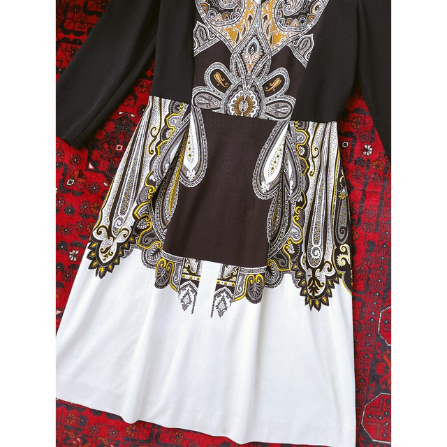 ご専用となりました☆極美品 ETRO エトロ 洗練 秋の装い 美人 ドレス