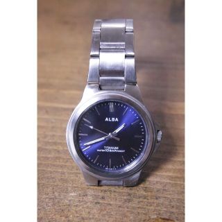 セイコー(SEIKO)のSEIKO セイコー　ALBA　チタン　稼働中　電池式　クォーツ(腕時計(アナログ))