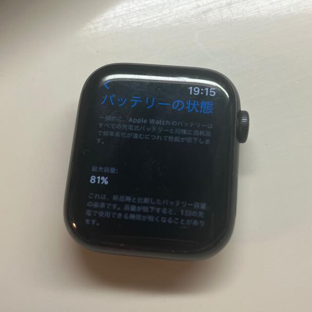 Apple Watch(アップルウォッチ)のapple watch series5 gps 44mm スペースグレイ アルミ メンズの時計(腕時計(デジタル))の商品写真