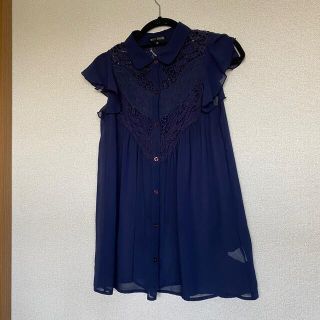 ミッシュマッシュ(MISCH MASCH)のミッシュマッシュ　ネイビー　ノースリーブブラウス(シャツ/ブラウス(半袖/袖なし))