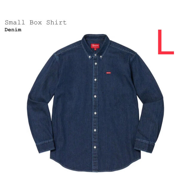 22FW Supreme Small Box Shirt Denim L