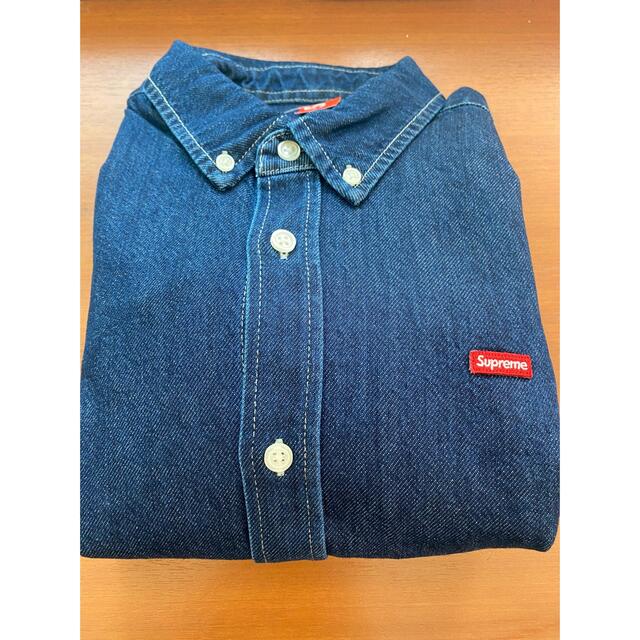 22FW Supreme Small Box Shirt Denim L