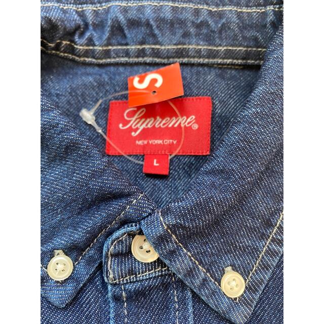 22FW Supreme Small Box Shirt Denim L