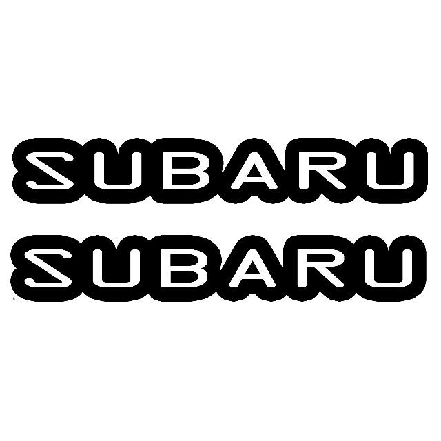 ＜03＞ カッティングシート　SUBARU　スバル　２枚セット　ステッカー 自動車/バイクの自動車(その他)の商品写真
