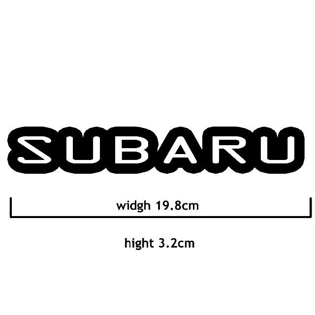 ＜03＞ カッティングシート　SUBARU　スバル　２枚セット　ステッカー 自動車/バイクの自動車(その他)の商品写真