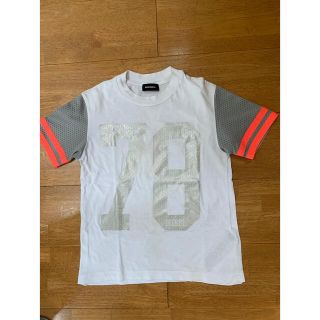 ディーゼル(DIESEL)のディーゼルキッズ　Tシャツ　白xグレー　サイズ6  120cm相当(Tシャツ/カットソー)