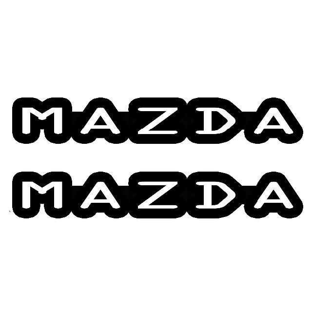 ＜03＞ カッティングシート　MAZDA　マツダ　２枚セット　ステッカー 自動車/バイクの自動車(その他)の商品写真