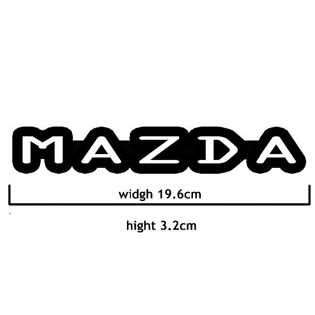 ＜03＞ カッティングシート　MAZDA　マツダ　２枚セット　ステッカー 自動車/バイクの自動車(その他)の商品写真