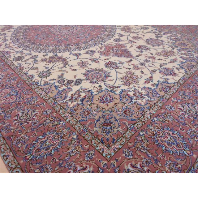 国内外の人気 多色織 高密度 輝く 本場イラン産 絨毯 約150×225cm