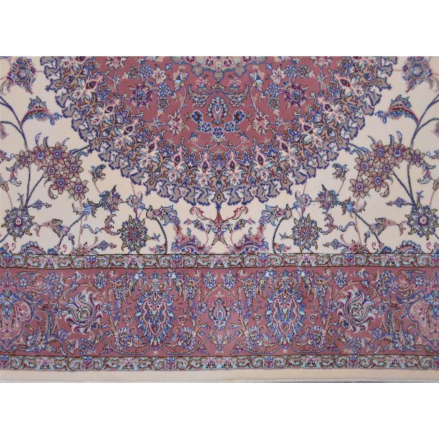 メーカー直売 多色織 高密度 輝く 本場イラン産 絨毯 約150×225cm