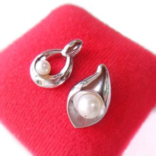 タサキ(TASAKI)のTASAKI淡水パールシルバーネックレストップ(ネックレス)