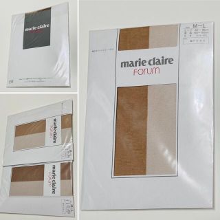 マリクレール(Marie Claire)の2足　マリクレール　Marie Claire ストッキング　ブラウン　新品(タイツ/ストッキング)