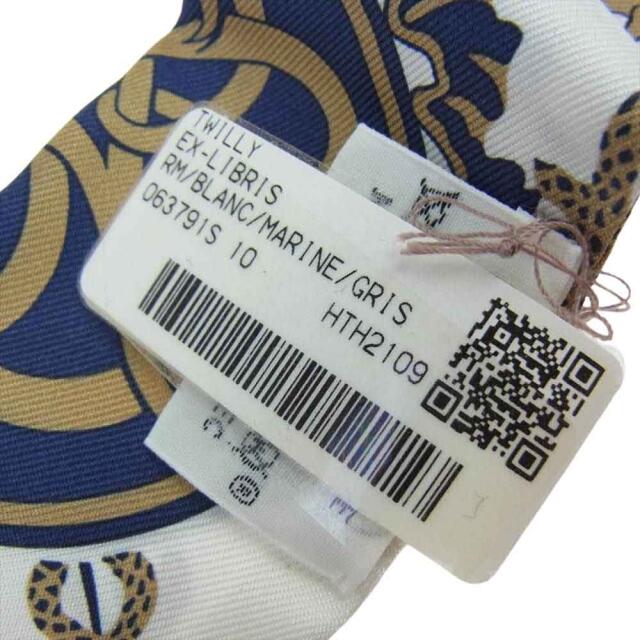 エルメス EX-LIBRIS ツイリー スカーフ 063791S エルメス EX-LIBRIS ツイリー スカーフ 063791S