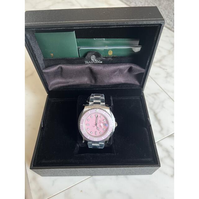 A BATHING APE TYPE 1 BAPEX PINK腕時計(アナログ)