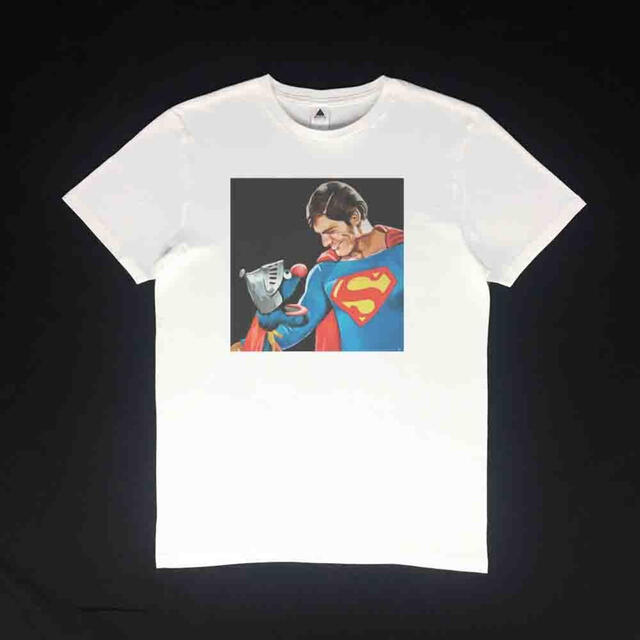 新品 スーパーマン セサミストリート グローバー アメコミ マペット Tシャツ