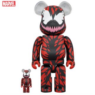 ベアブリック(BE@RBRICK)のBE@RBRICK CARNAGE 100％ & 400％ 新品未使用(アメコミ)