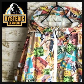 ヒステリックグラマー(HYSTERIC GLAMOUR)のhystericglamour ヒステリックグラマー ナイロンジャケットロゴ満載(パーカー)