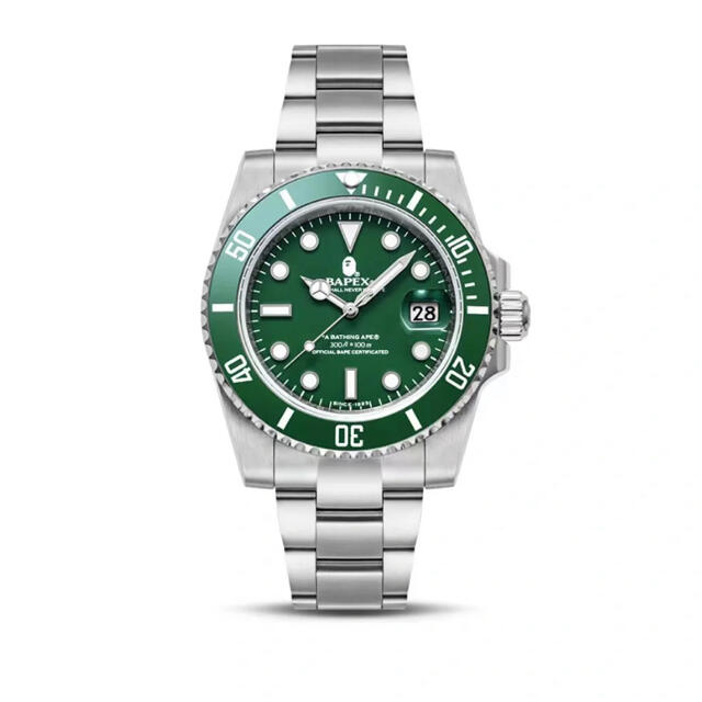 A BATHING APE(アベイシングエイプ)のA BATHING APE  CLASSIC TYPE 1 BAPEX® 緑 メンズの時計(腕時計(アナログ))の商品写真