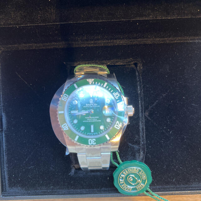 A BATHING APE(アベイシングエイプ)のA BATHING APE  CLASSIC TYPE 1 BAPEX® 緑 メンズの時計(腕時計(アナログ))の商品写真