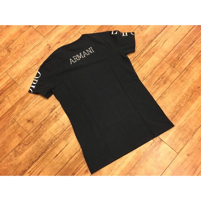 Emporio Armani(エンポリオアルマーニ)の⑨EMPORIO ARMANI Ｔシャツ ブラック(黒) M メンズのトップス(Tシャツ/カットソー(半袖/袖なし))の商品写真