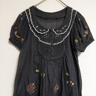 シェリーラファム(cherir la femme)の【美品】Cherir le femme　刺繍　ブラウス　トップス(シャツ/ブラウス(半袖/袖なし))