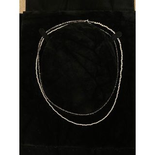 土日祝限定値下げ【美品】K18WGブラックダイヤネックレスの通販 by み