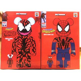 フィギュア】 MEDICOM TOY - 即発送 ベアブリック スパイダーマン 100 最速のネット通販 スパイダーマン ベアブリック 100%&400% キャラクターグッズ