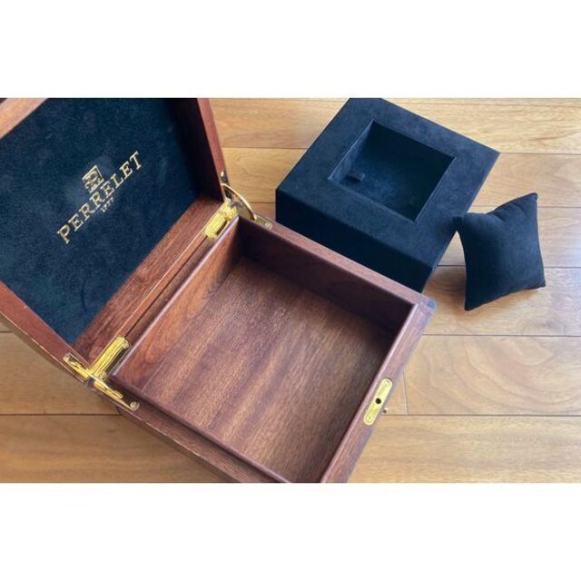 PERRELET ペルレ 1777専用 木製 収納ケース 時計ケース 保存箱 金 