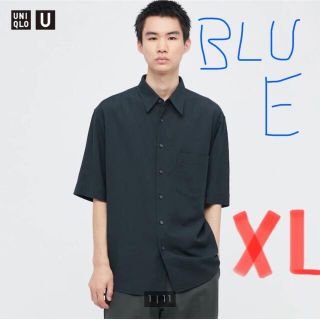 ユニクロ(UNIQLO)のユニクロU 22ssリネンブレンドオーバーサイズシャツ５分袖(シャツ)