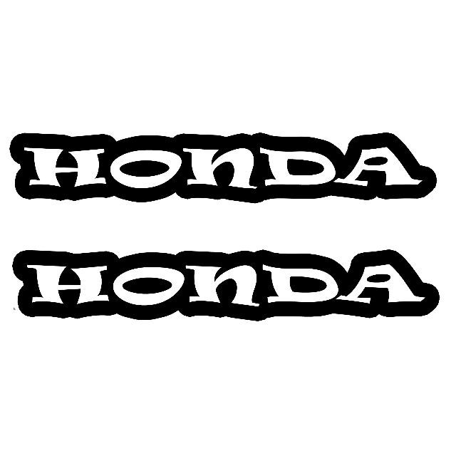 ＜04＞ カッティングシート　HONDA　ホンダ　２枚セット　ステッカー 自動車/バイクの自動車(その他)の商品写真