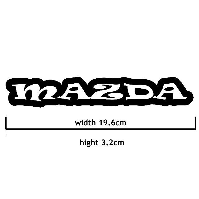 ＜04＞ カッティングシート　MAZDA　マツダ　２枚セット　ステッカー 自動車/バイクの自動車(その他)の商品写真