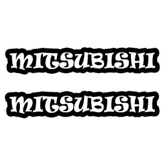 ＜04＞ カッティングシート　MITSUBISHI　ミツビシ　２枚セット　(その他)