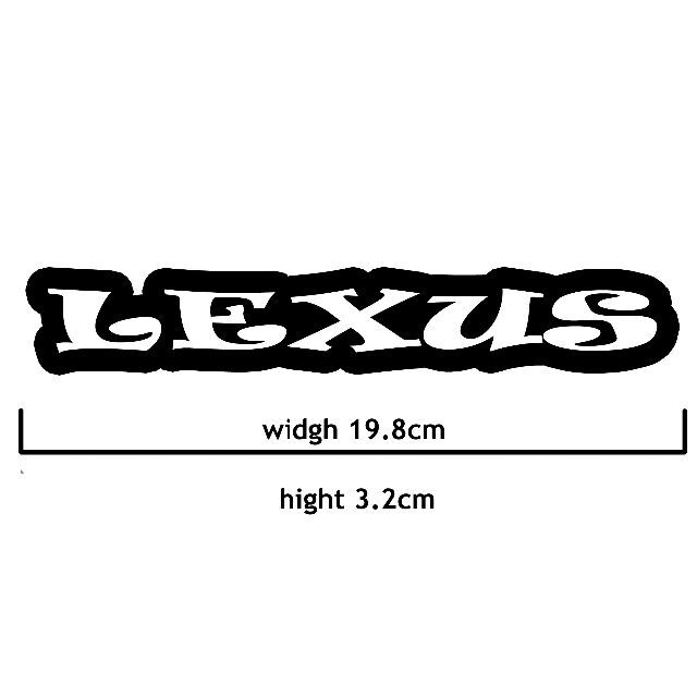＜04＞ カッティングシート　LEXUS　レクサス　２枚セット　ステッカー 自動車/バイクの自動車(その他)の商品写真