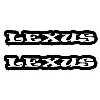 ＜04＞ カッティングシート　LEXUS　レクサス　２枚セット　ステッカー(その他)