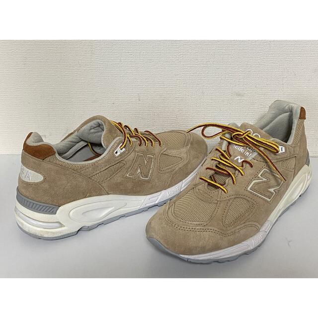 New Balance(ニューバランス)のニューバランス/M990TN2/タン/スエード/26.5cm/米国製/良品/箱付 メンズの靴/シューズ(スニーカー)の商品写真