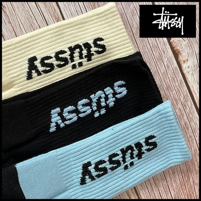 新品未使用　stussy ステューシー　靴下　3足セット　海外正規品　即日発送