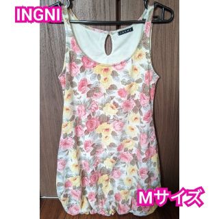 イング(INGNI)のIINGNI イング タンクトップ チェニック 花柄 USED(タンクトップ)