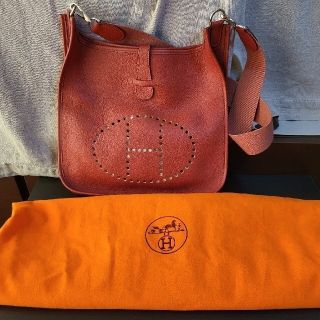 エルメス(Hermes)の本物新品同様エルメス限定色バッグ未使用エブリン茶オレンジ稀少レアヴィトン(ショルダーバッグ)