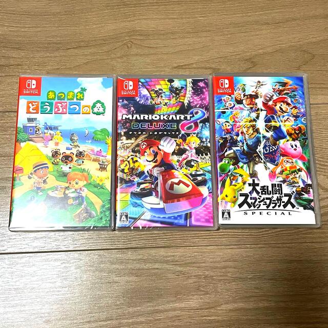 新品未開封】 スマブラ マリオカート あつまれ どうぶつの森 3本セット
