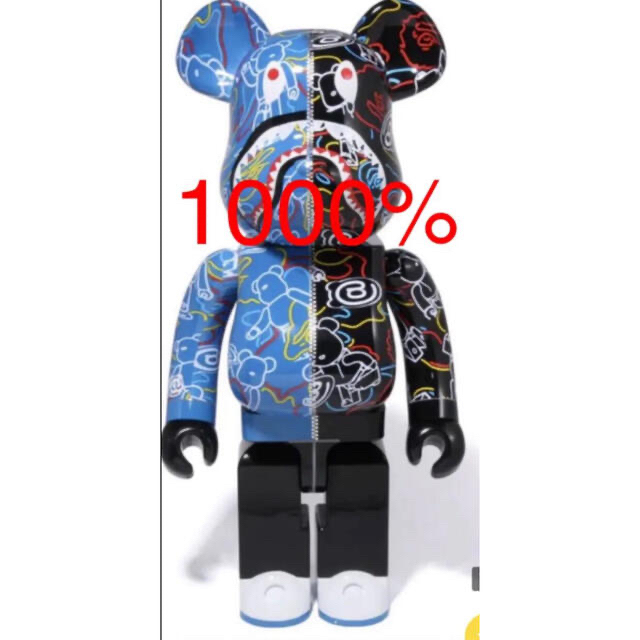 キャラクターグッズベアブリック BE@RBRICK LINE CAMO SHARK 1000%