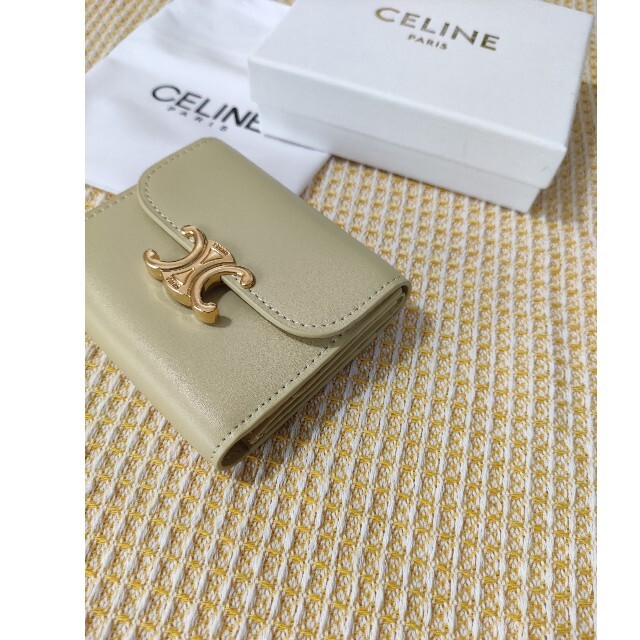 新規購入 celine - トリオンフ 三つ折り財布 CELINEセリーヌ 財布