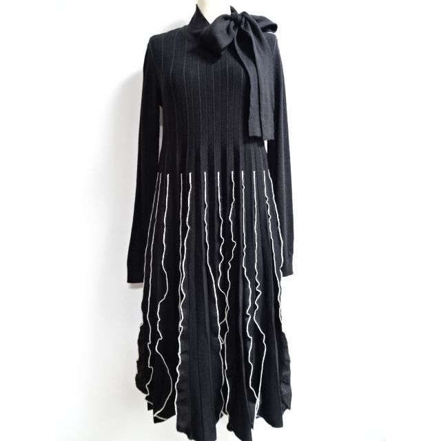 VALENTINO - junriVALENTINOヴァレンティノニットワンピースブラックリボン