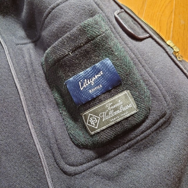 EDIFICE　チェック柄　ダッフルコート メンズのジャケット/アウター(ダッフルコート)の商品写真