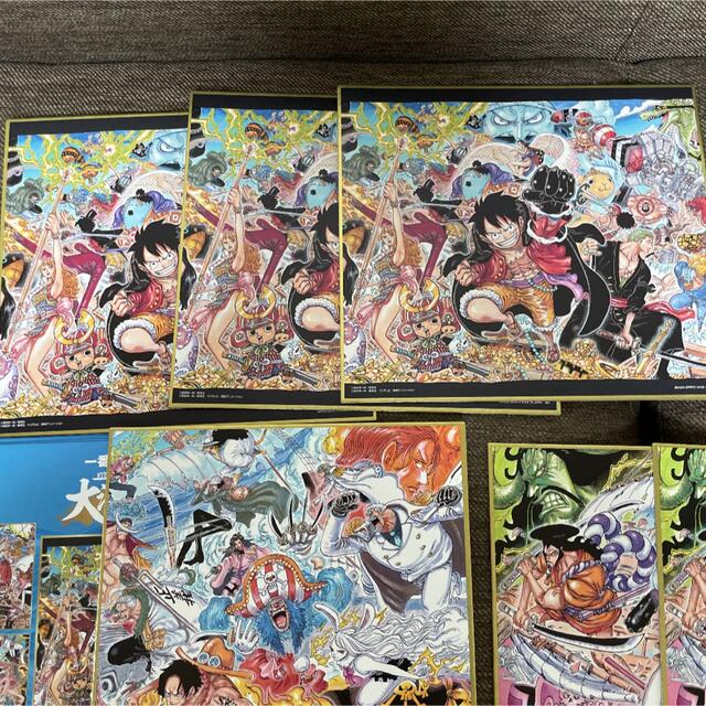 ONE PIECE ワンピース 一番くじ 描き下ろし色紙 大海賊百景 9点セット